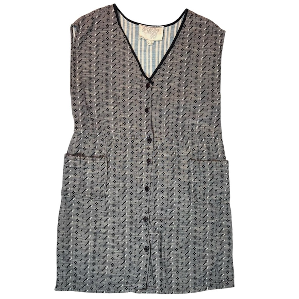 Ace & Jig Button-up V-neck Woven Dress Size Large - Picture 2 of 11